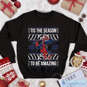 Spiderman Christmas Shirt Amazing Spiderman Avengers Spiderman Shirt Tis The Season Amazing Avengers Superhero Xmas Product Photo 1