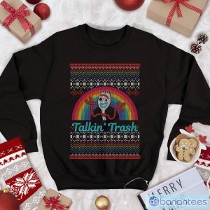 Toy Story Christmas Sweatshirt Forky Christmas Sweatshirt Forky Talkin' Trash Disneyland Sweatshirt Product Photo 1