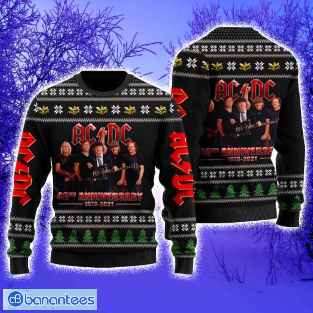 Acdc Rock Band Ugly Christmas Sweater - Banantees