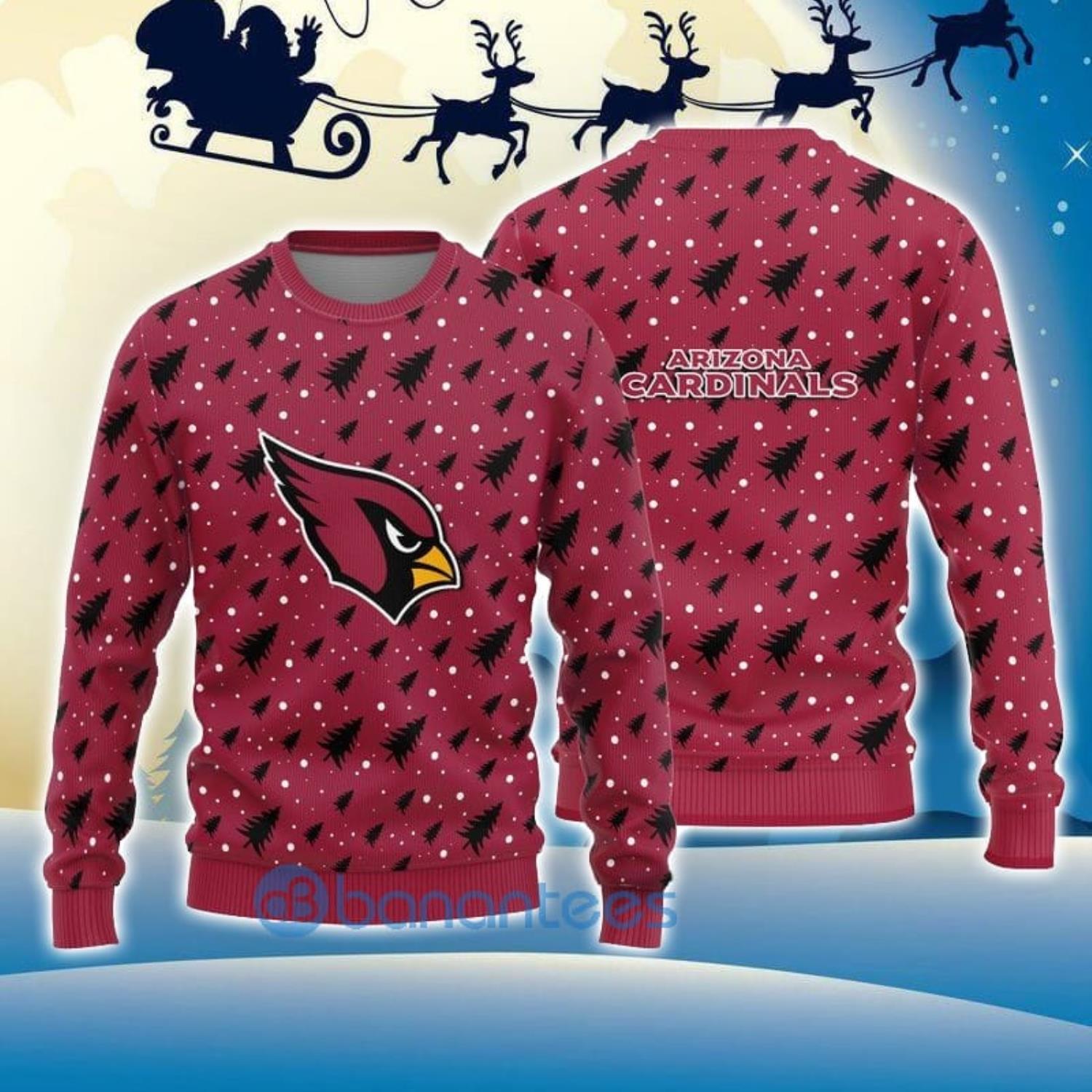 Arizona Cardinals Zip Up Hoodies Full Over Print - Banantees