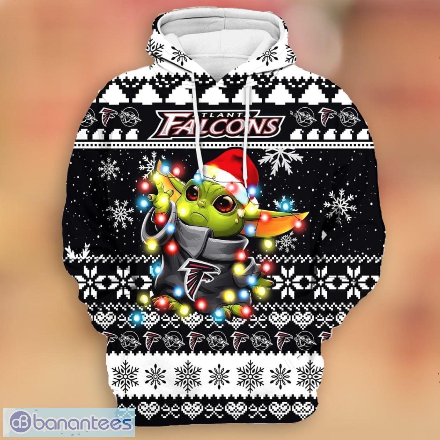 Atlanta Braves Baby Yoda Star Wars Lover 3D Hoodie Christmas Gift