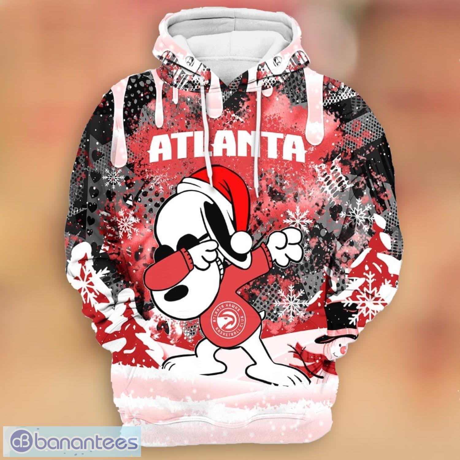 Atlanta Hawks Snoopy Dabbing The Peanuts Sports Football Christmas Giift 3D  Hoodie For Men And Women - Banantees