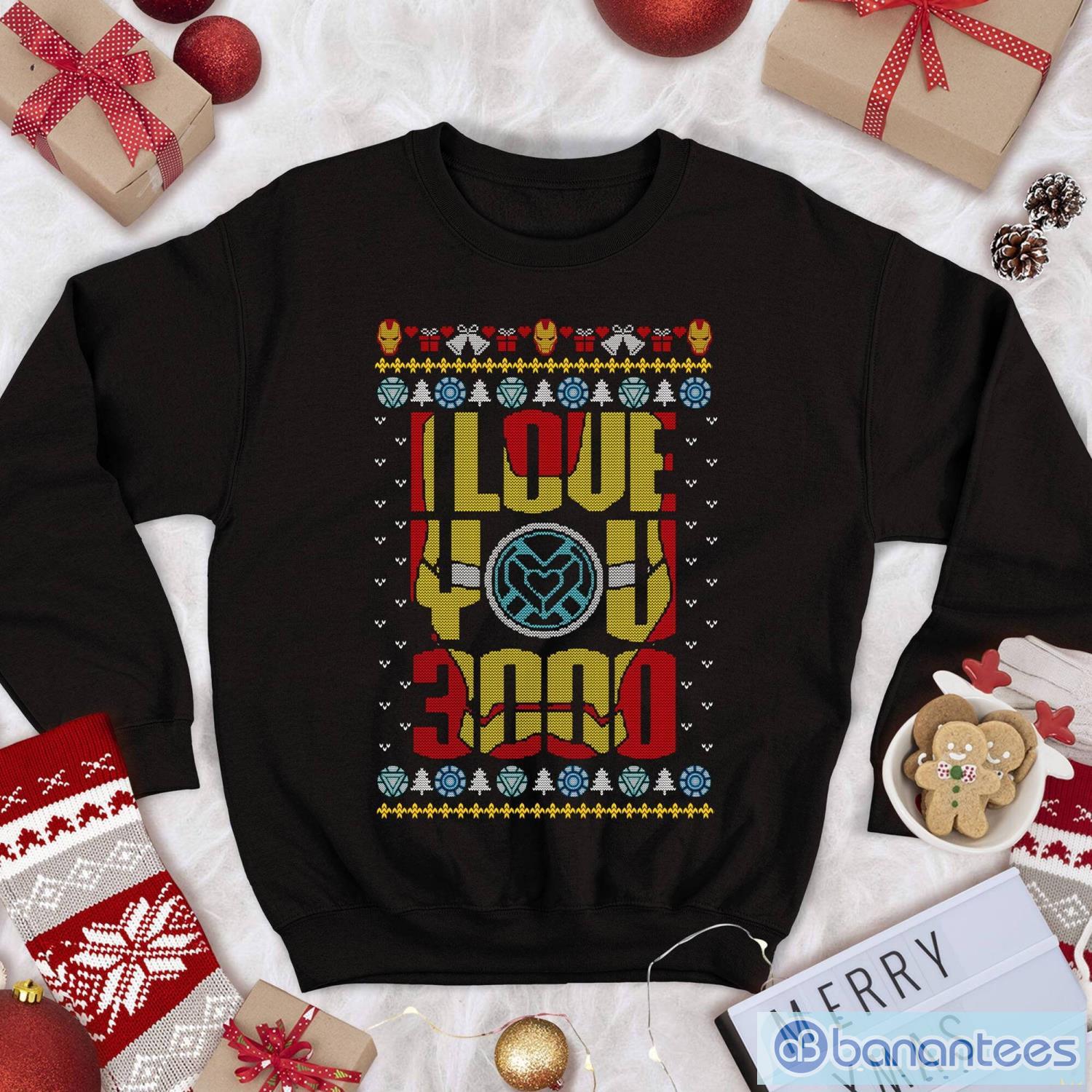 avei love you 3000 three thousand christmas sweatshirt image AveI Love You 3000 Three Thousand Christmas Sweatshirt Product Photo 1