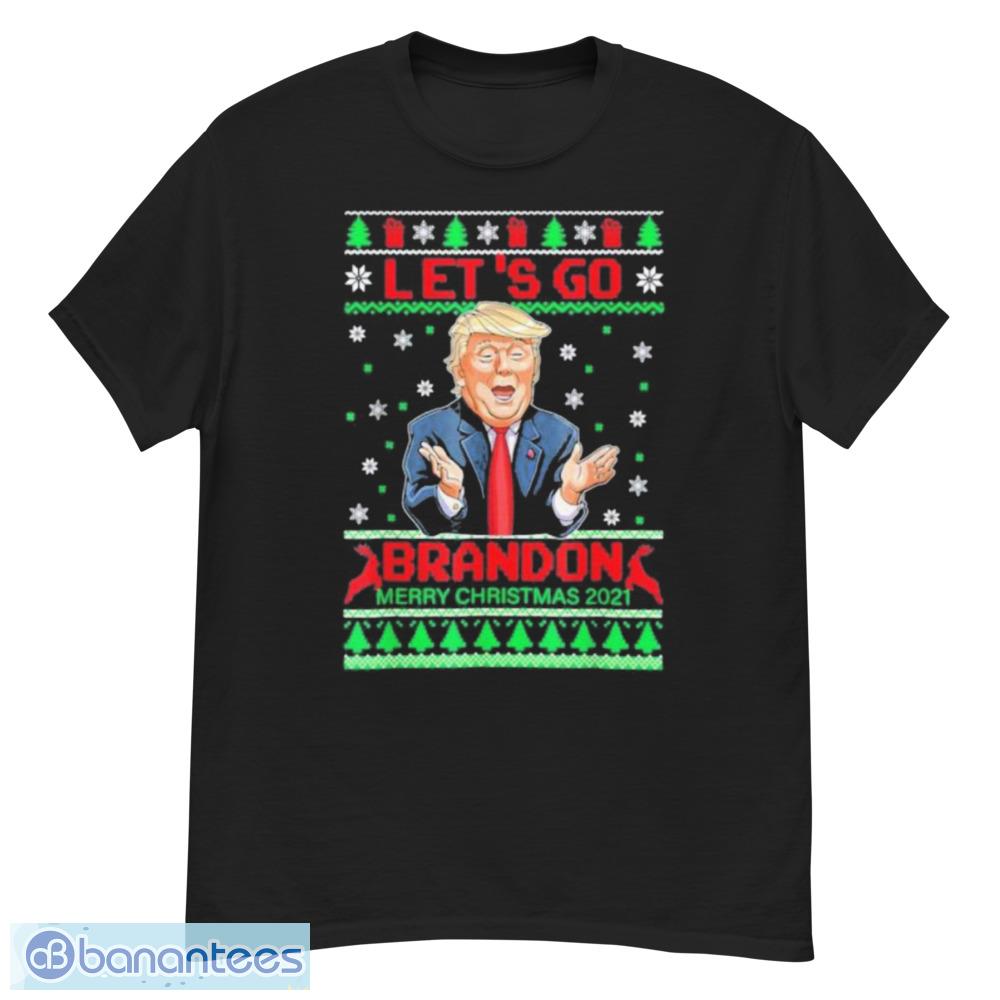 Awesome Lets Go Bandon Trump 2024 Ugly Merry Christmas Sweatshirt - G500 Men’s Classic T-Shirt
