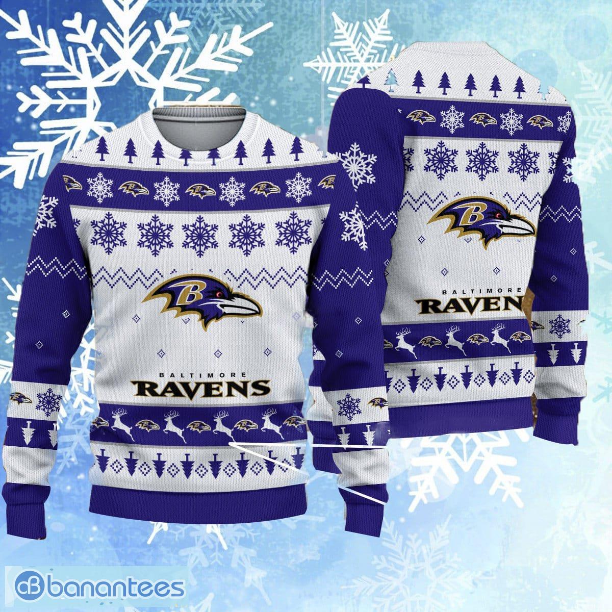 NFL Baltimore Ravens New Season Warmth Ugly Christmas 3D Sweater - Banantees