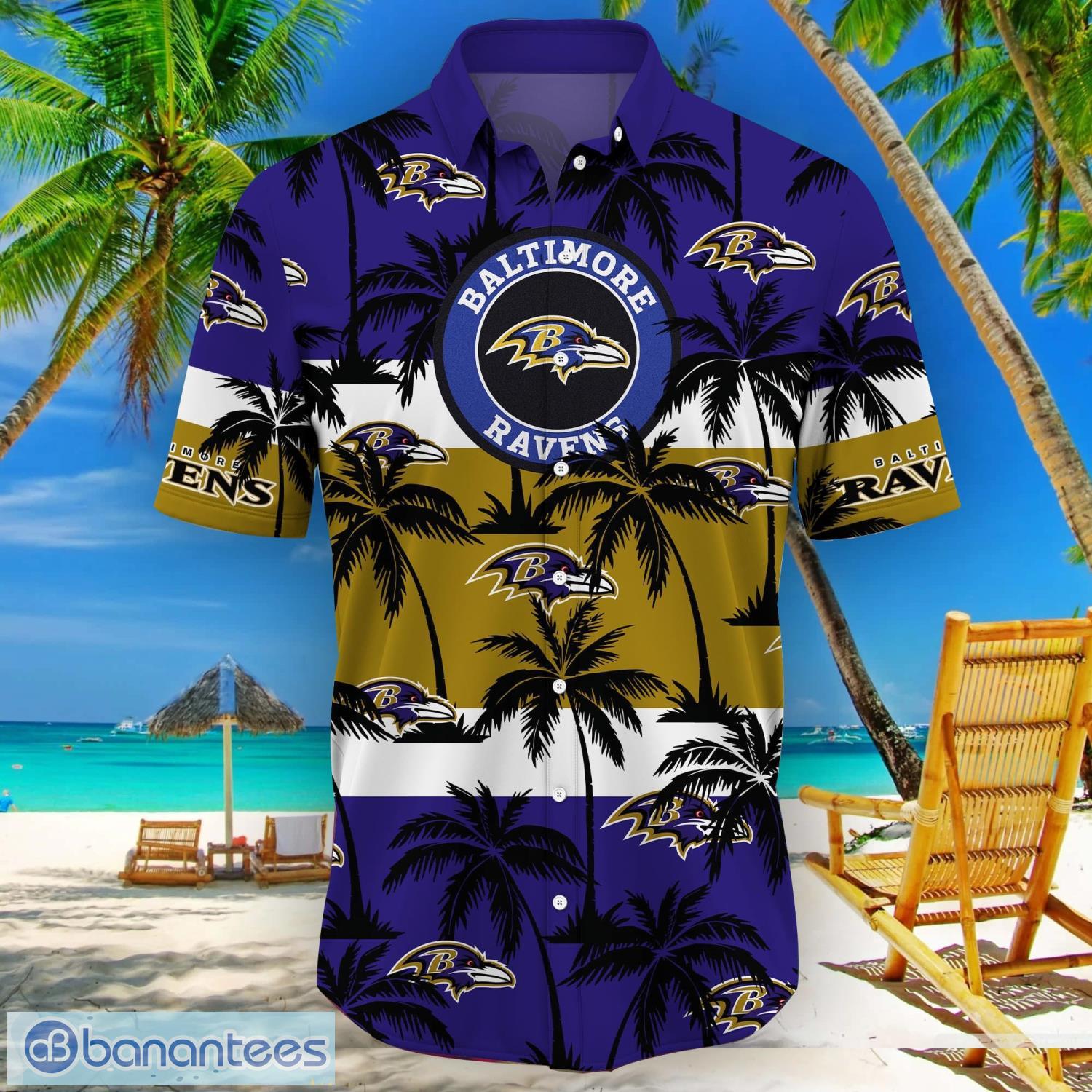 Baltimore Ravens Tropical Palm Tree Trending Summer Aloha Hawaiian