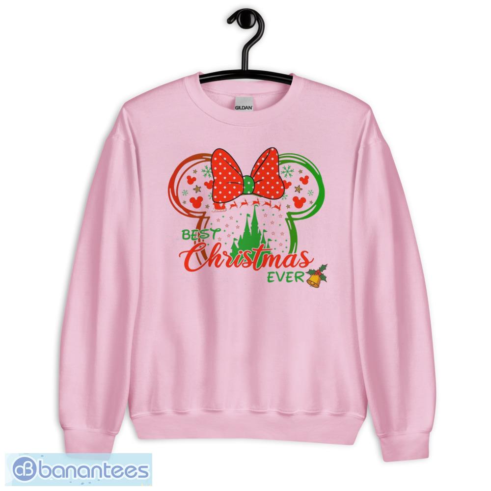 Best Christmas Ever Mickey And Minnie Christmas T-Shirt - Unisex Heavy Blend Crewneck Sweatshirt-1