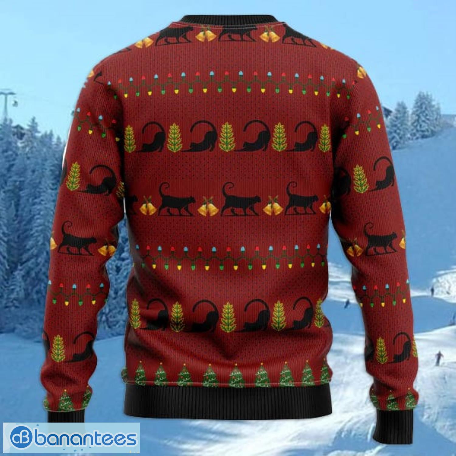 Black Cat Coffee All Over Printed 3D Ugly Christmas Sweater Noel Men And Women Gift Product Photo 1 Black Cat Coffee All Over Printed 3D Ugly Christmas Sweater Noel Men And Women Gift Product Photo 1