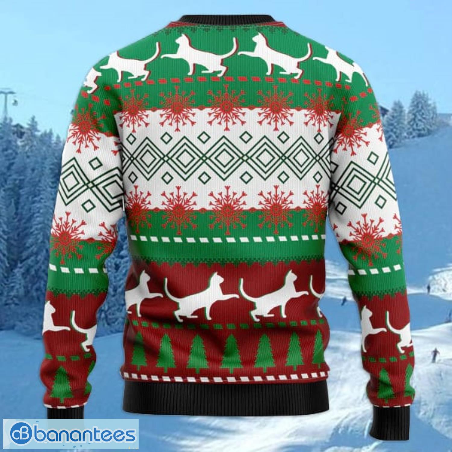 Black Cat Light Christmas All Over Printed 3D Ugly Christmas Sweater Noel Men And Women Gift Product Photo 1 Black Cat Light Christmas All Over Printed 3D Ugly Christmas Sweater Noel Men And Women Gift Product Photo 1