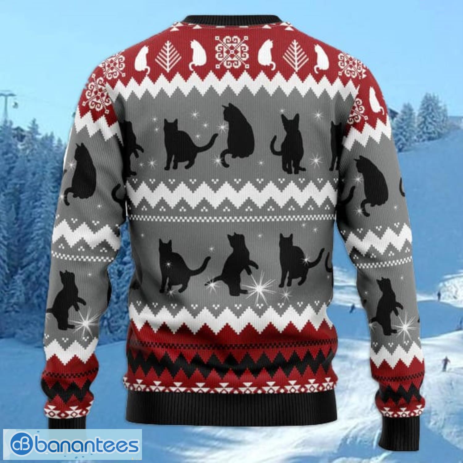 Black Cat Tree Killer All Over Printed 3D Ugly Christmas Sweater Noel Men And Women Gift Product Photo 1 Black Cat Tree Killer All Over Printed 3D Ugly Christmas Sweater Noel Men And Women Gift Product Photo 1