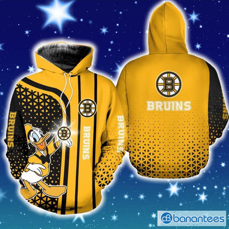 Official Boston Bruins Disney Mickey Funny Hoodie Zip T-Shirt