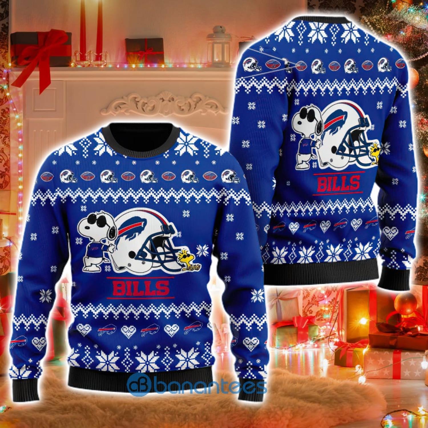 Buffalo Football Buffalo Bills Ugly Christmas Sweater Pullover 