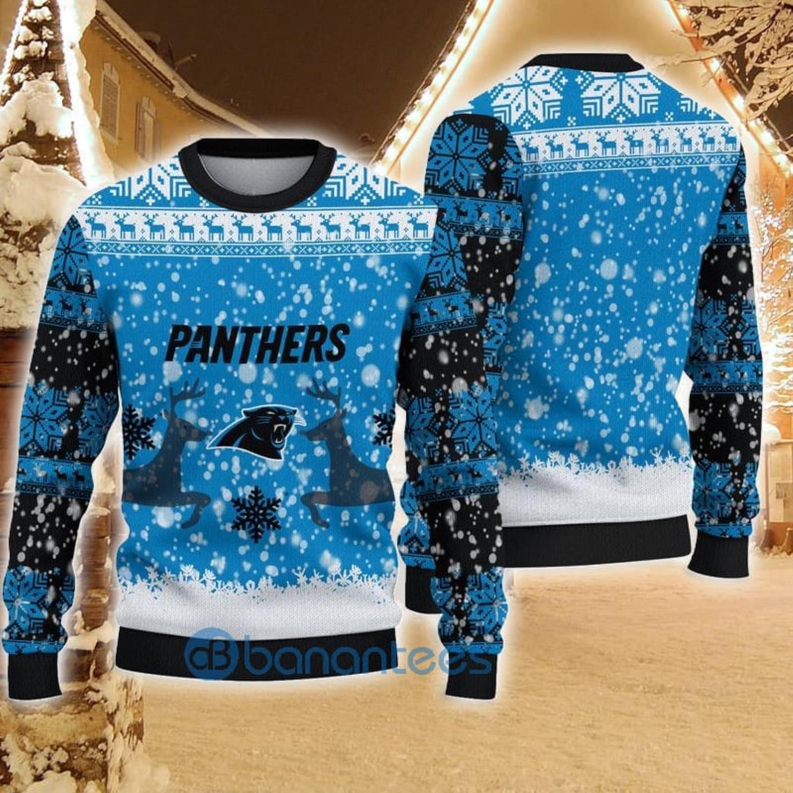 Carolina Panthers Black Zip Up Hoodies Full Over Print - Banantees