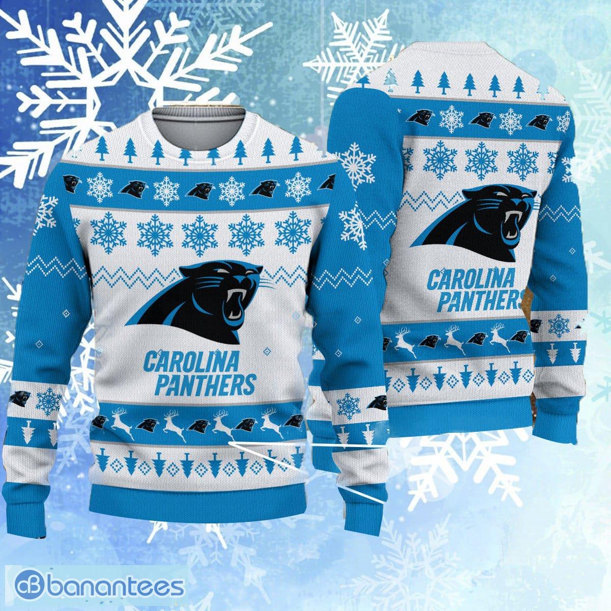 NFL Carolina Panthers Christmas Gift 3D Ugly Christmas Sweater For Men And  Women - Banantees