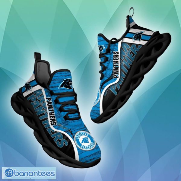 Custom Name Carolina Panthers Logo All Print Air Jordan 13 Shoes For Men  And Women - Banantees