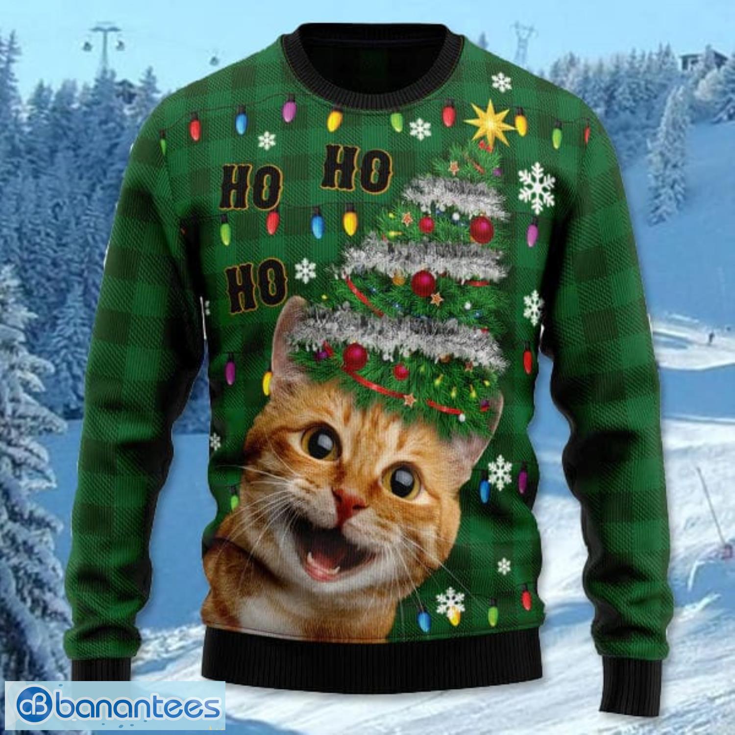 cat christmas tree all over printed 3d ugly christmas sweater noel men and women gift 1 image Cat Christmas Tree All Over Printed 3D Ugly Christmas Sweater Noel Men And Women Gift Product Photo 2