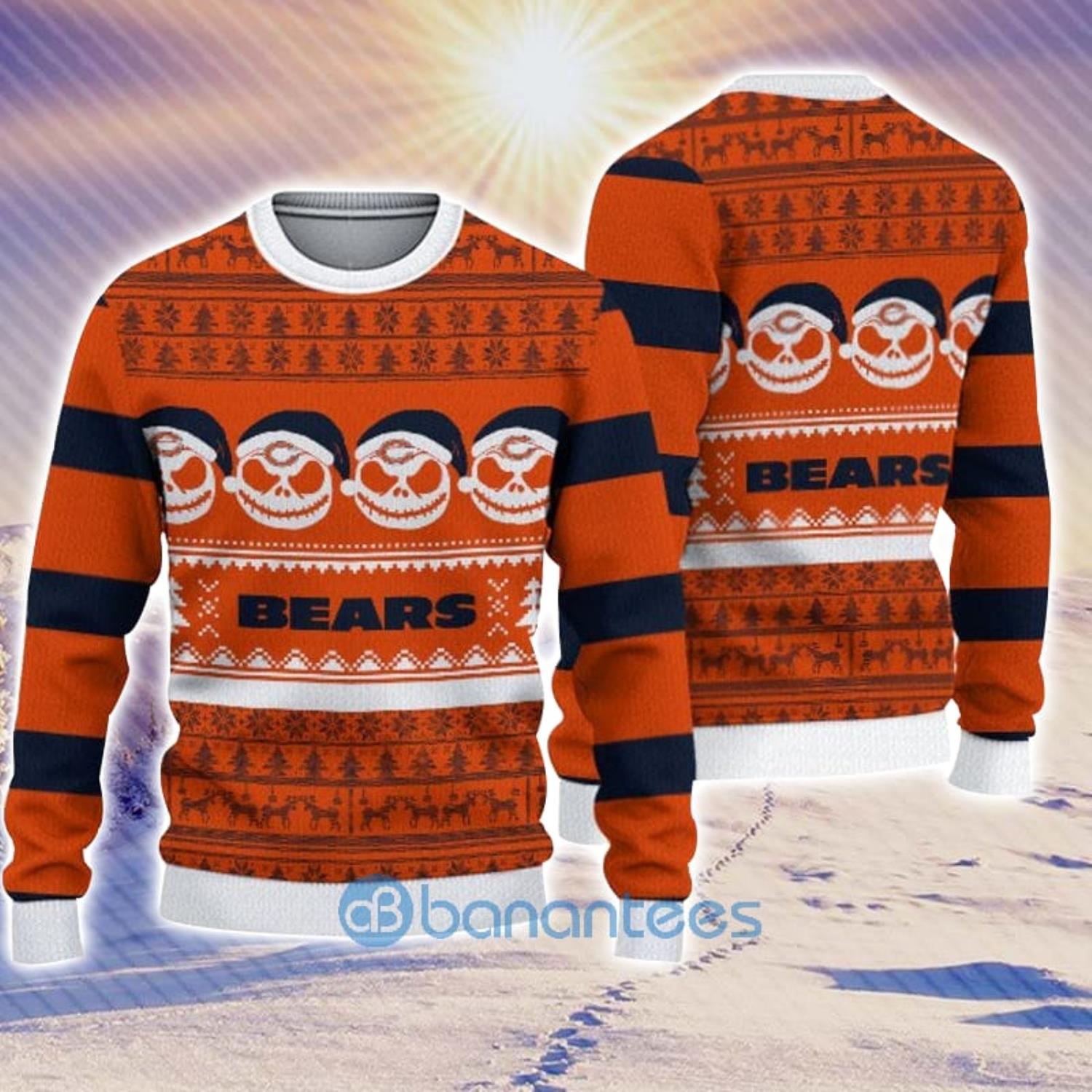 Chicago Bears Basic Ugly Christmas Sweater For Fans - Banantees