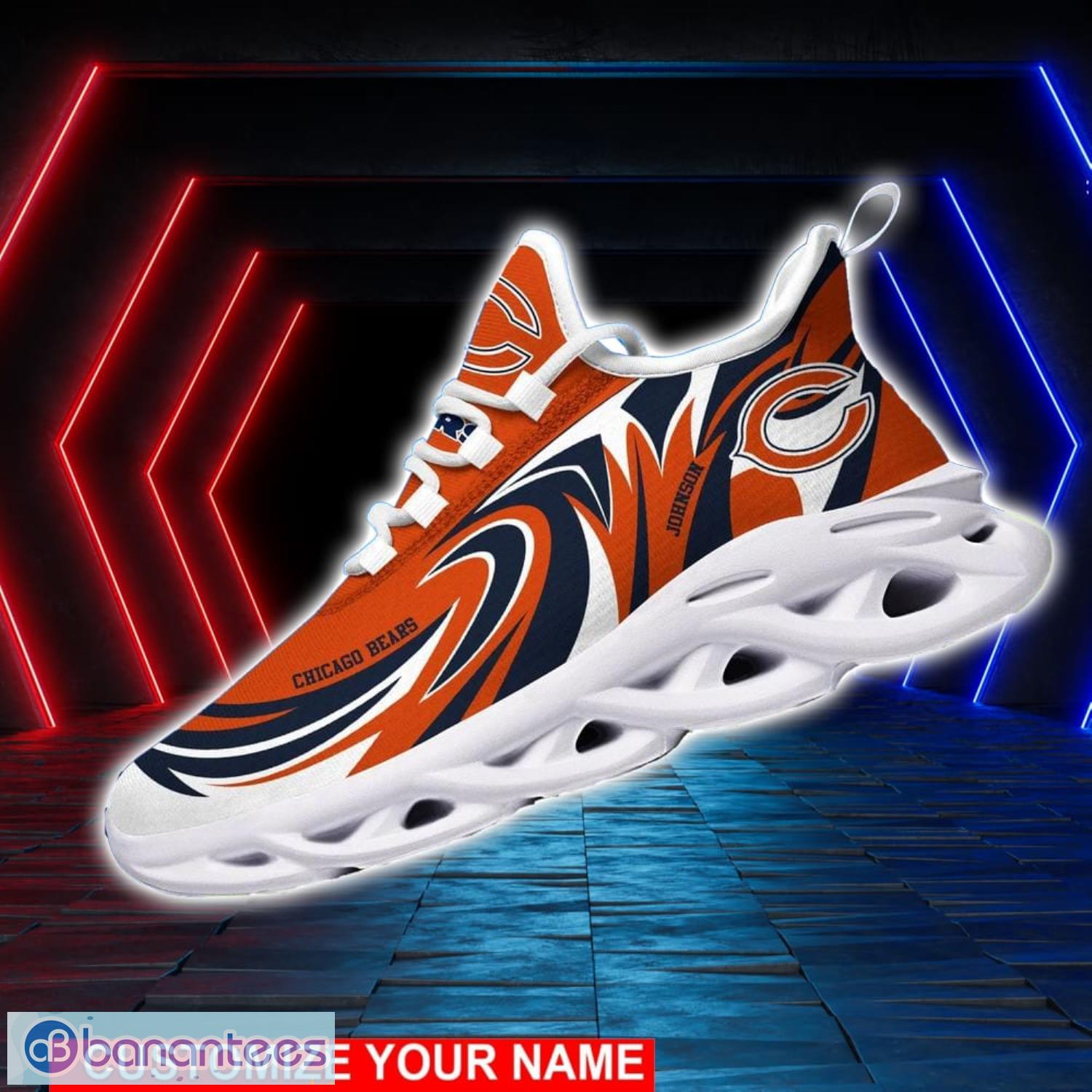 Chicago Bears NFL Max Soul Shoes Custom Name Sneakers Personalized