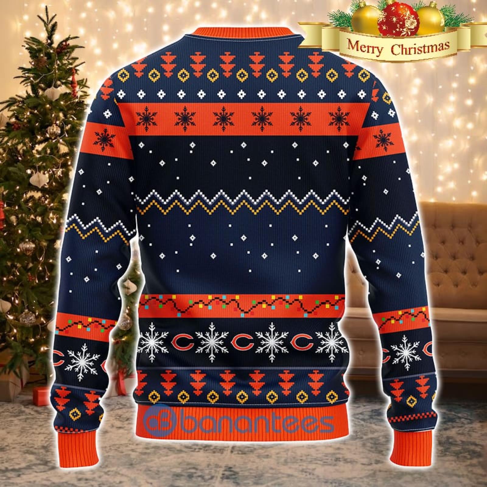 NFL Chicago Bears 3D Sweater Ugly Christmas –