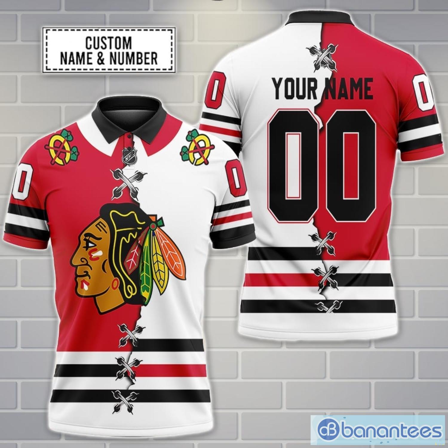 Personalized NHL Chicago Blackhawks logo custom any name and