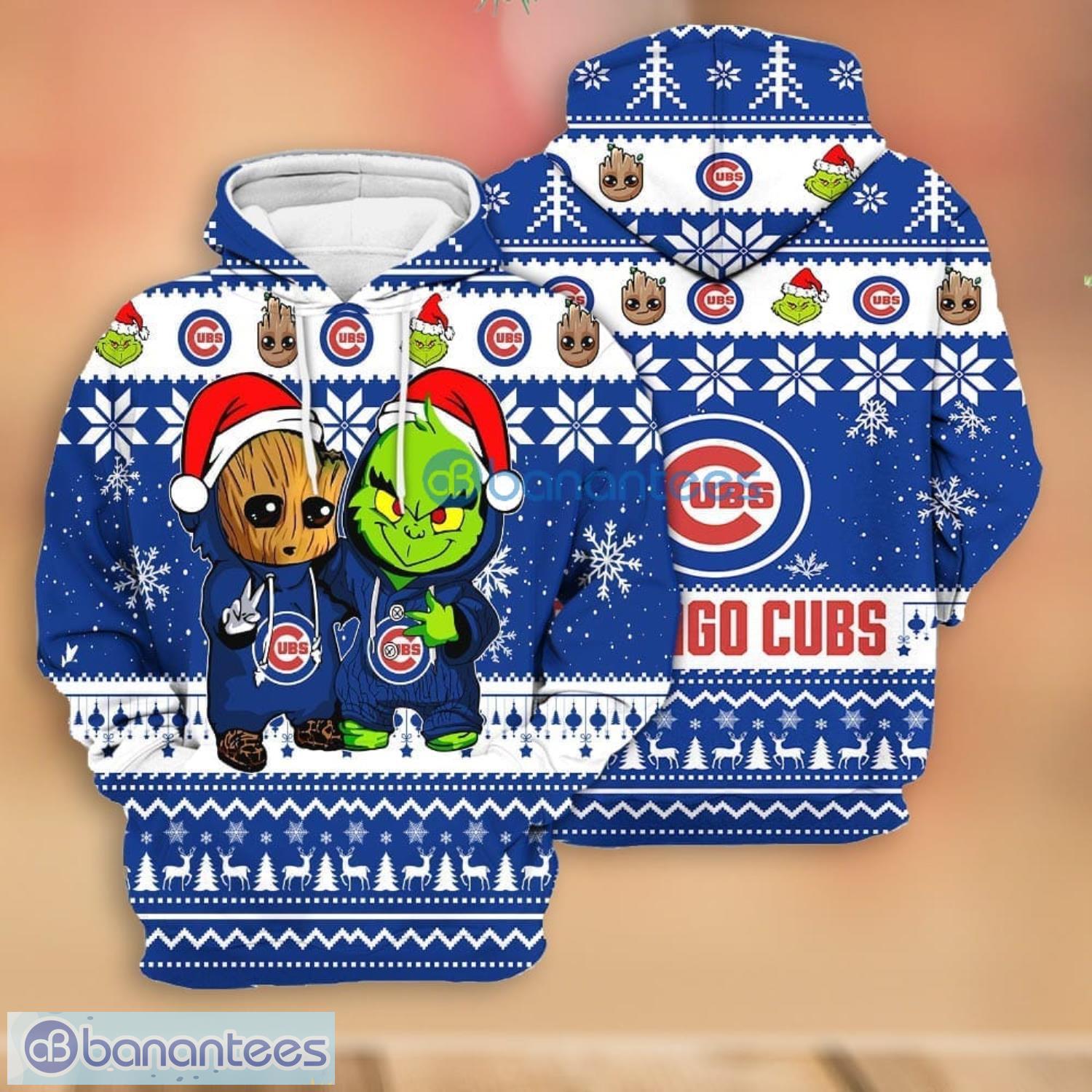 Merry Christmas Season Chicago Cubs Snoopy 3D Hoodie - T-shirts Low Price