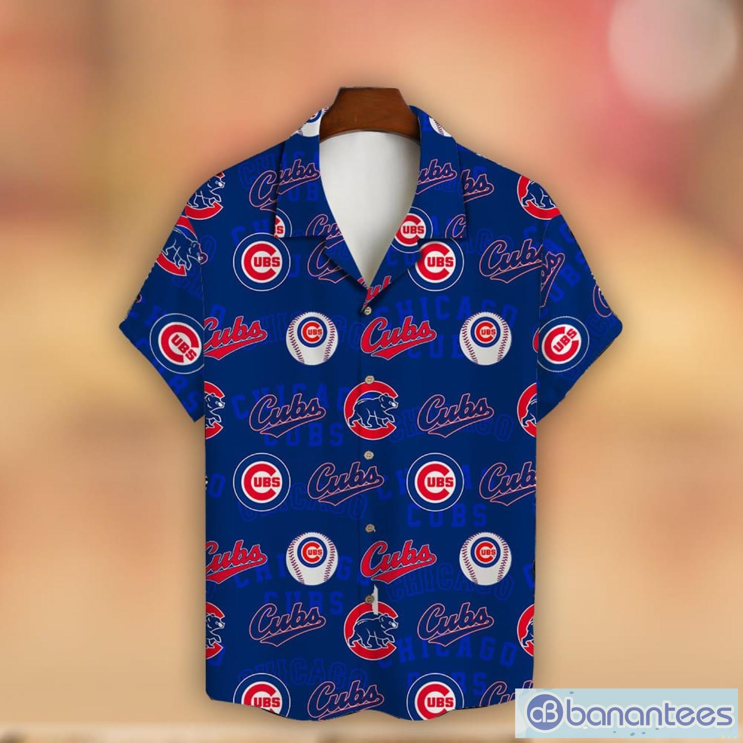Chicago Cubs Major League Baseball Simple Pattern 3D Print Hawaiian Shirt New Trend For Fans Product Photo 2