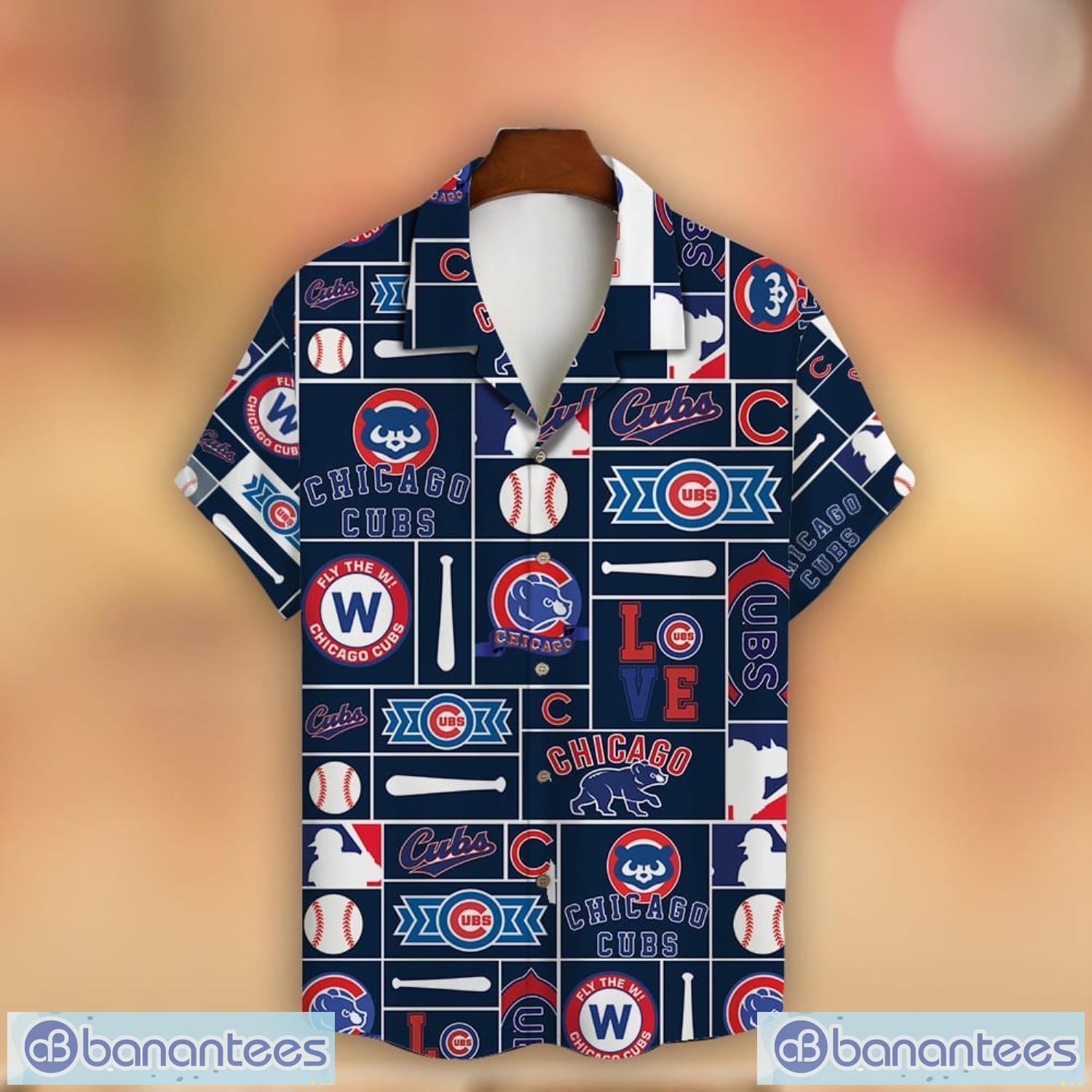 Chicago Cubs Sport Team Pattern Major League Baseball 2023 AOP Hawaiian Shirt New Trend For Fans Product Photo 2