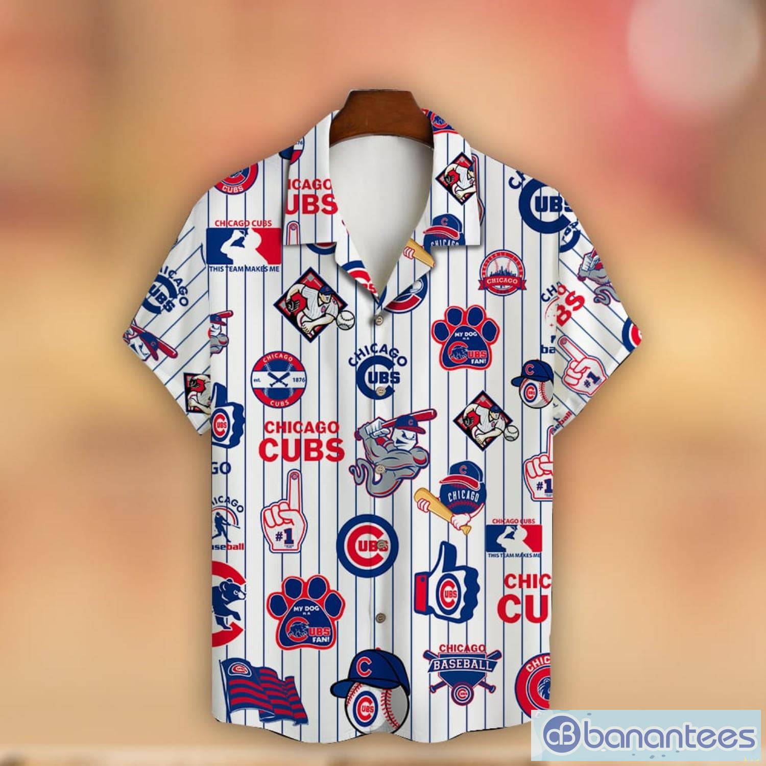 Chicago Cubs Sport Team Pattern Major League Baseball 3D Print Hawaiian Shirt New Trend For Fans Product Photo 2