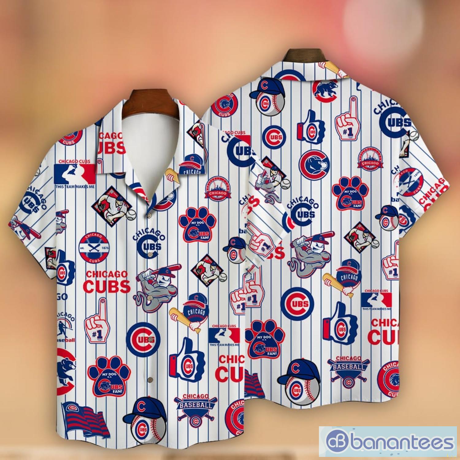 Chicago Cubs Sport Team Pattern Major League Baseball 3D Print Hawaiian Shirt New Trend For Fans Product Photo 1