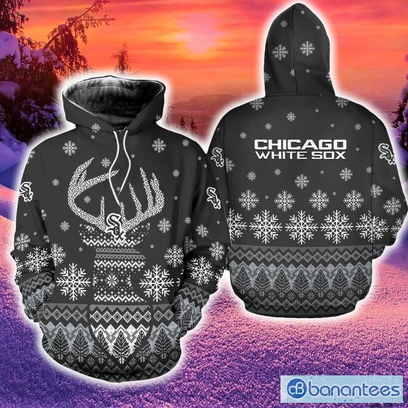 Chicago White Sox Christmas Reindeer 3D Hoodie Zip Hoodie Print Holiday  Gift For Fans - Banantees