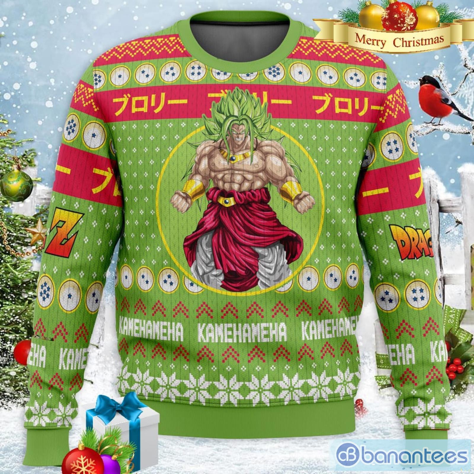 Dragon ball z ugly christmas clearance sweaters