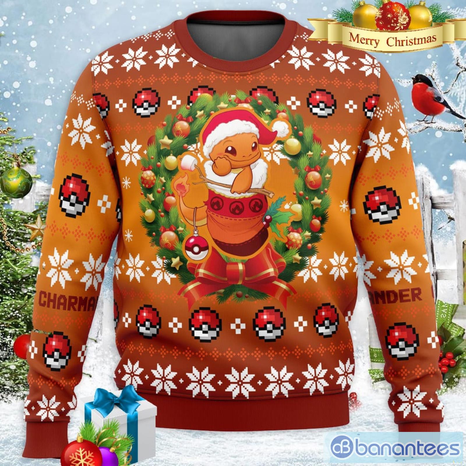 Charmander shop christmas sweater