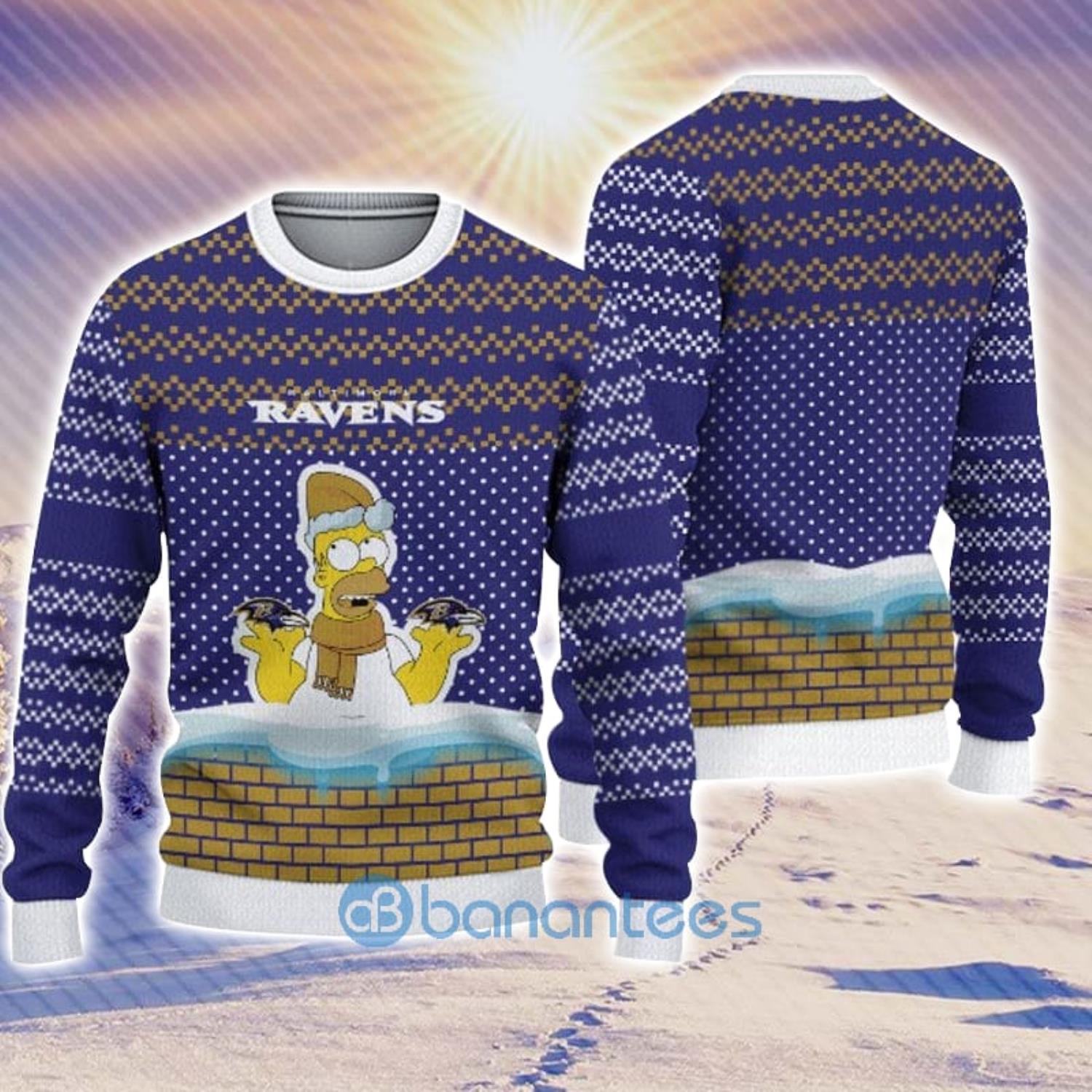 NFL Baltimore Ravens Christmas 3D Retail Ugly Sweater For Winter -  YesItCustom