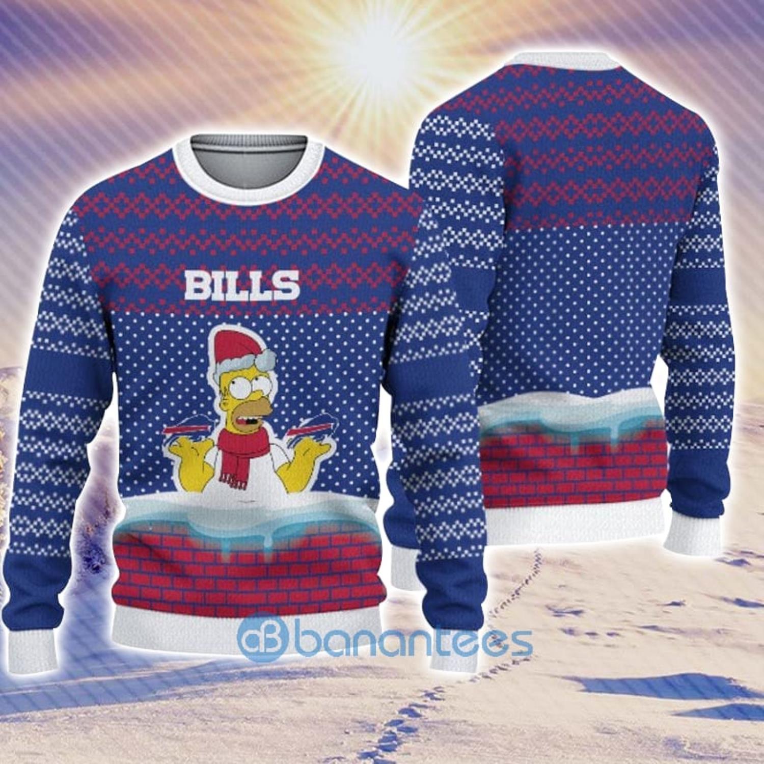 Buffalo Bills Fans Pattern Green Knitted Christmas Sweater