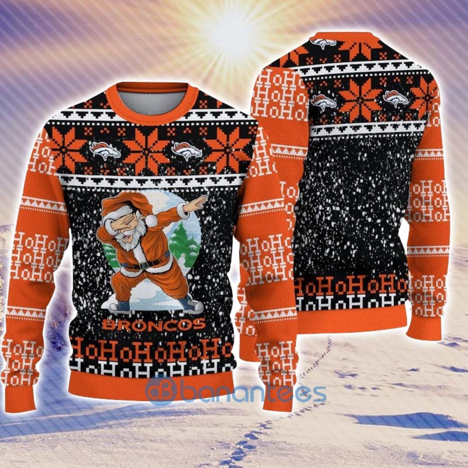 Denver Broncos Ugly Christmas Sweater For Fans - Banantees