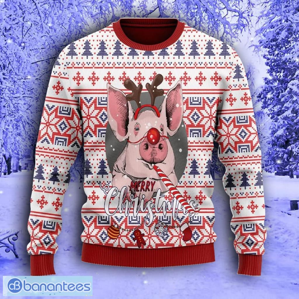 Chicago Bears Christmas Reindeer Ugly Christmas Sweater Frosty AOP Gift For  Fans