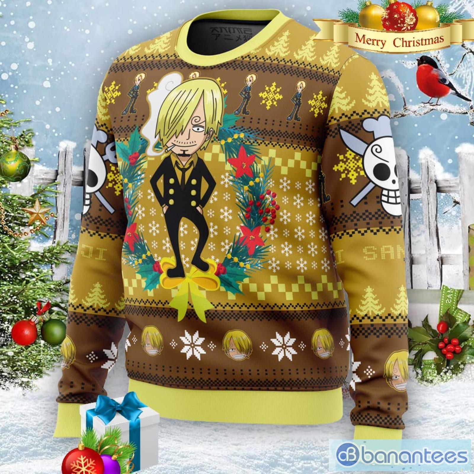 Christmas Sanji One Piece Xmas Men And Women Christmas Gift 3D Ugly  Christmas Sweater - Banantees