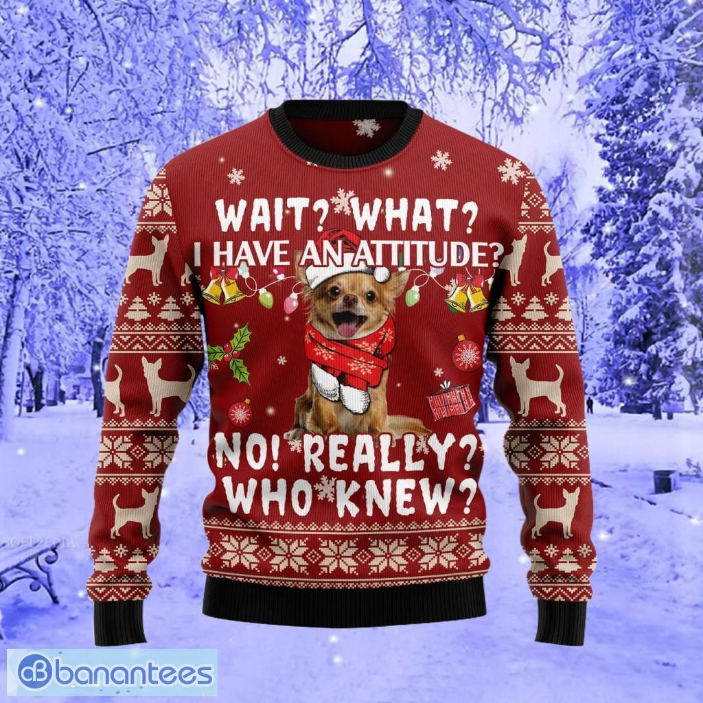 Chihuahua ugly 2024 christmas sweater