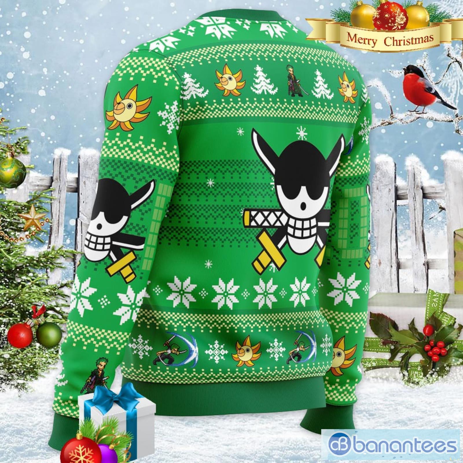 Christmas Zoro One Piece Xmas Men And Women Christmas Gift 3D Ugly Christmas  Sweater - Banantees