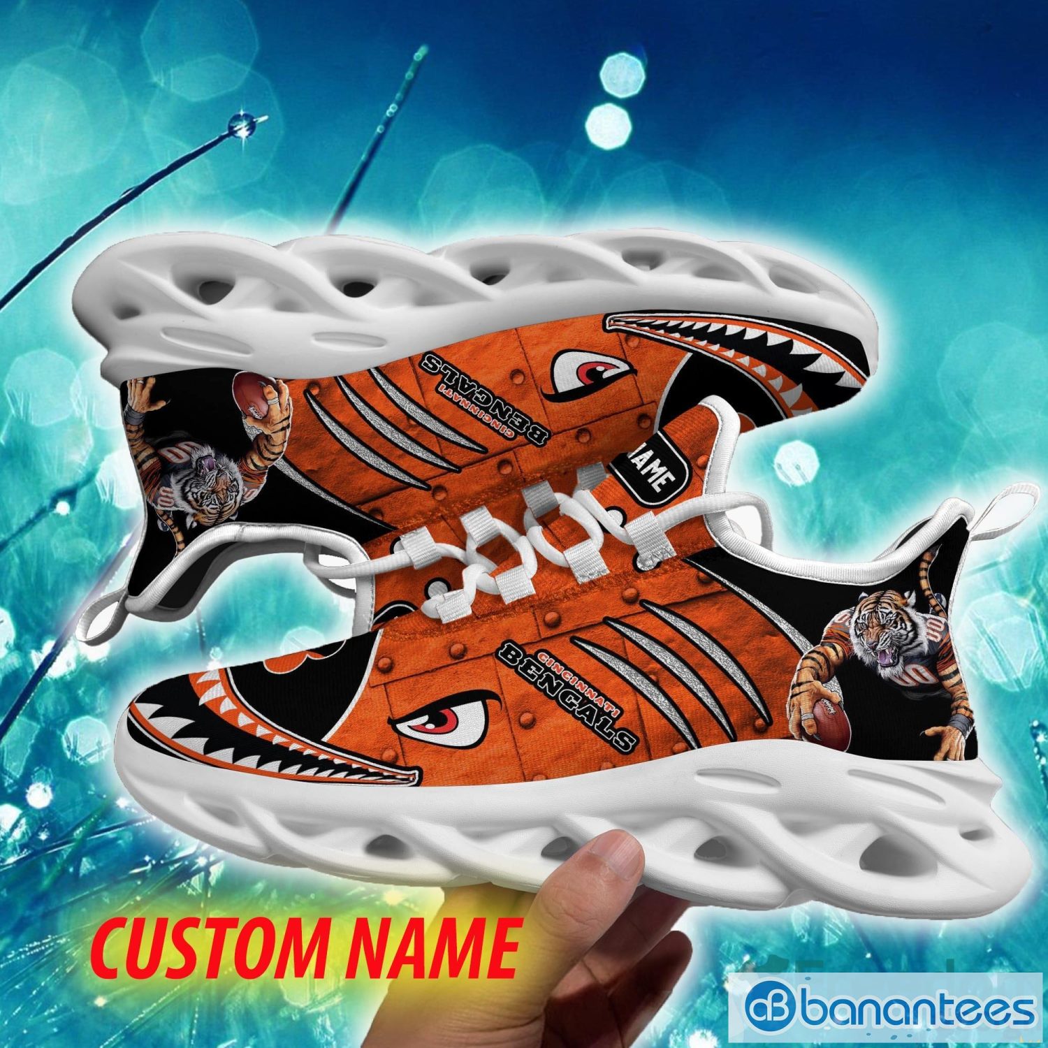 Nfl Cincinnati Bengals Custom Name Max Soul Shoes Chunky Sneakers