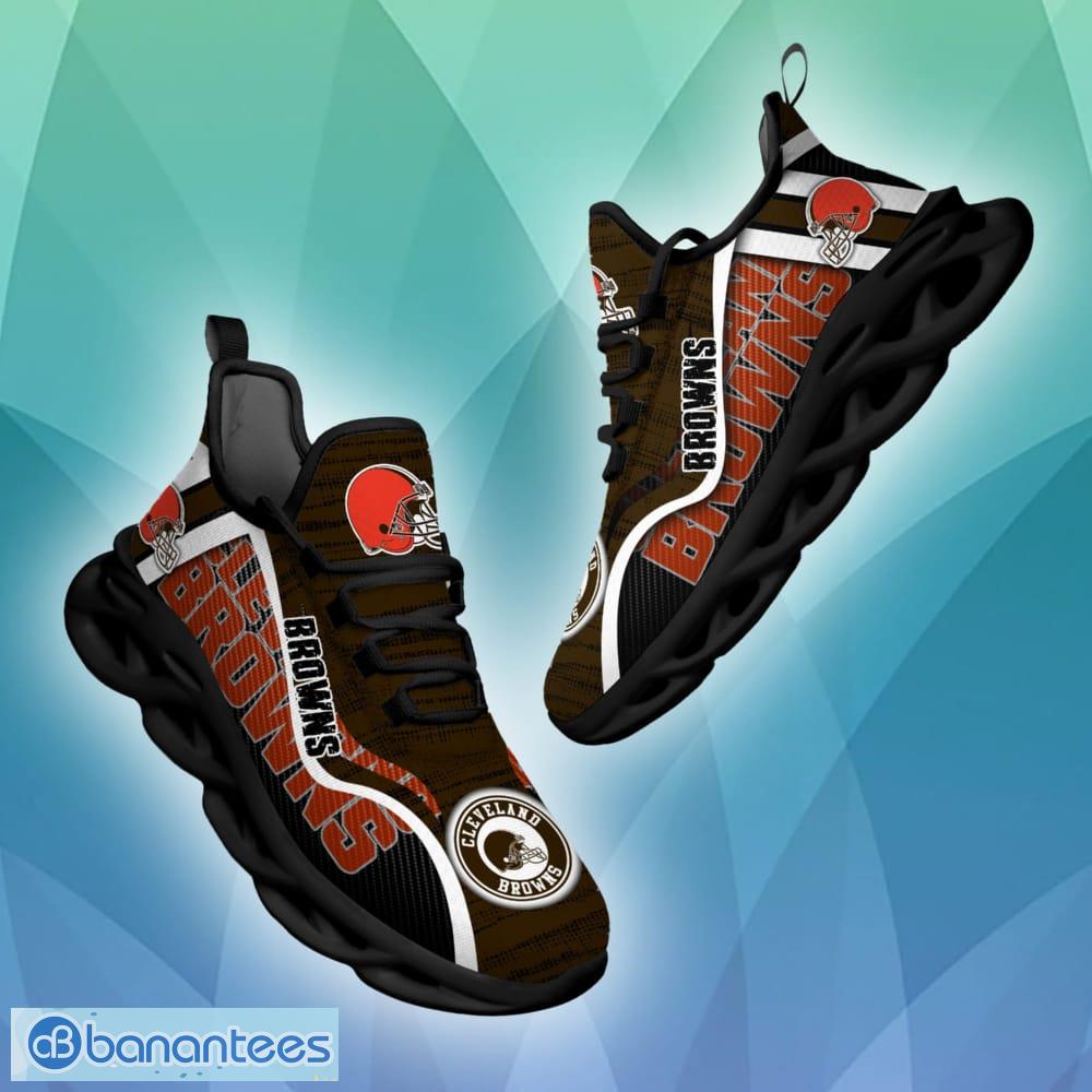 NFL Cleveland Browns Brown Orange Max Soul Sneakers Sport Shoes - T-shirts  Low Price