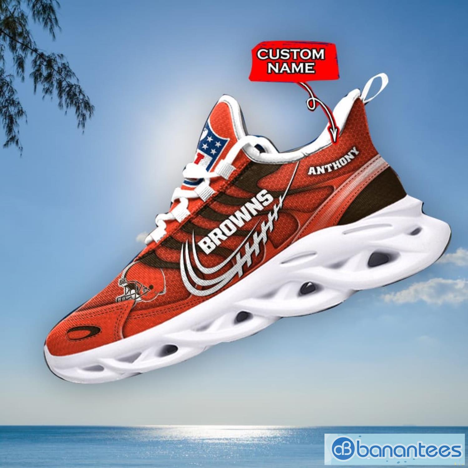 Cleveland Browns NFL Max Soul Shoes Custom Name Running Shoes For Men And  Women - Banantees