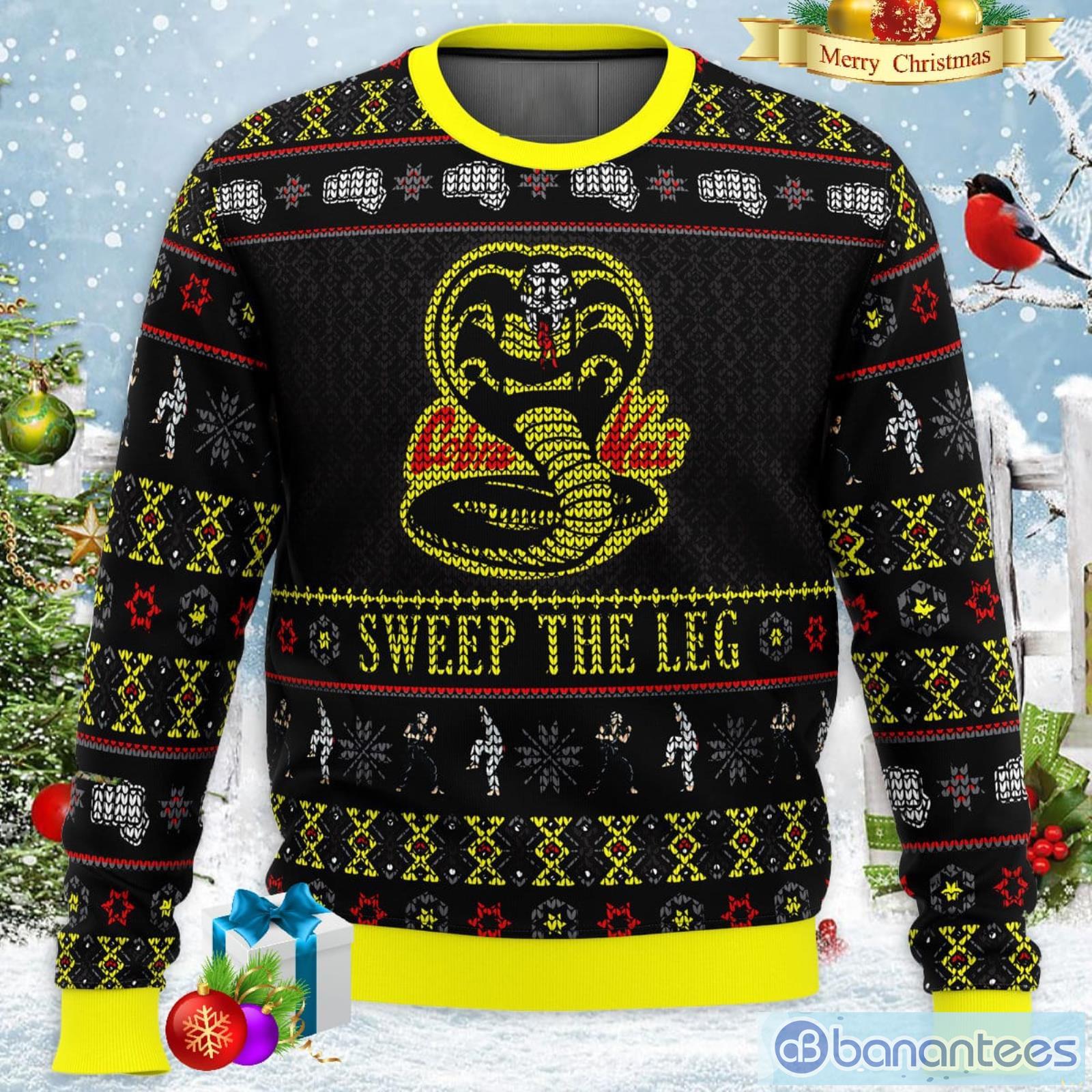 Cobra Kai Sweep The Leg Karate Kid 3D Ugly Sweater Christmas Gift