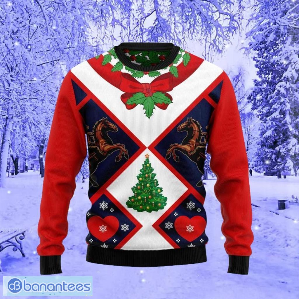 Western Cowboys Santa Claus Ugly Christmas Sweater Pattern Sweatshirt