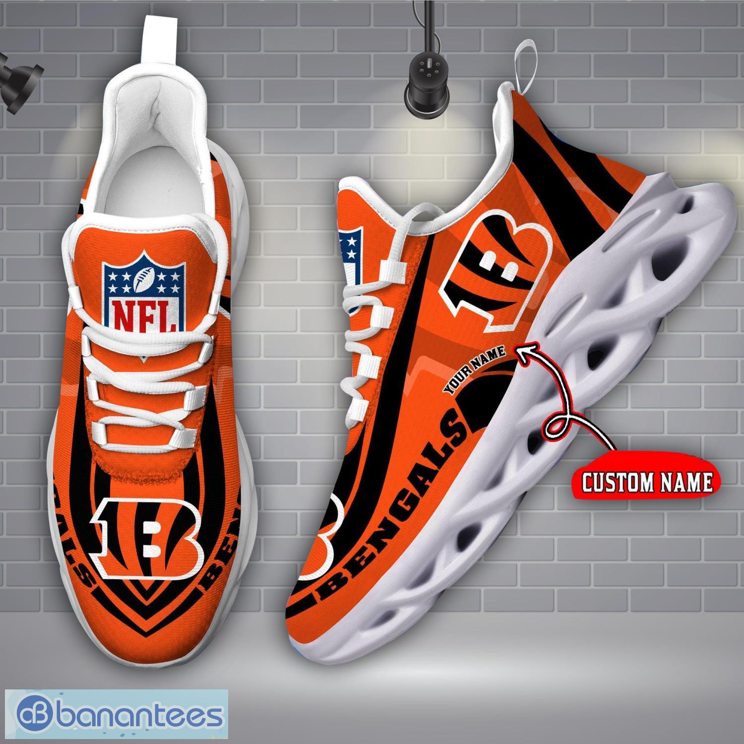 Men Women Running Shoes Customize Cincinnati Bengals NFL Fans