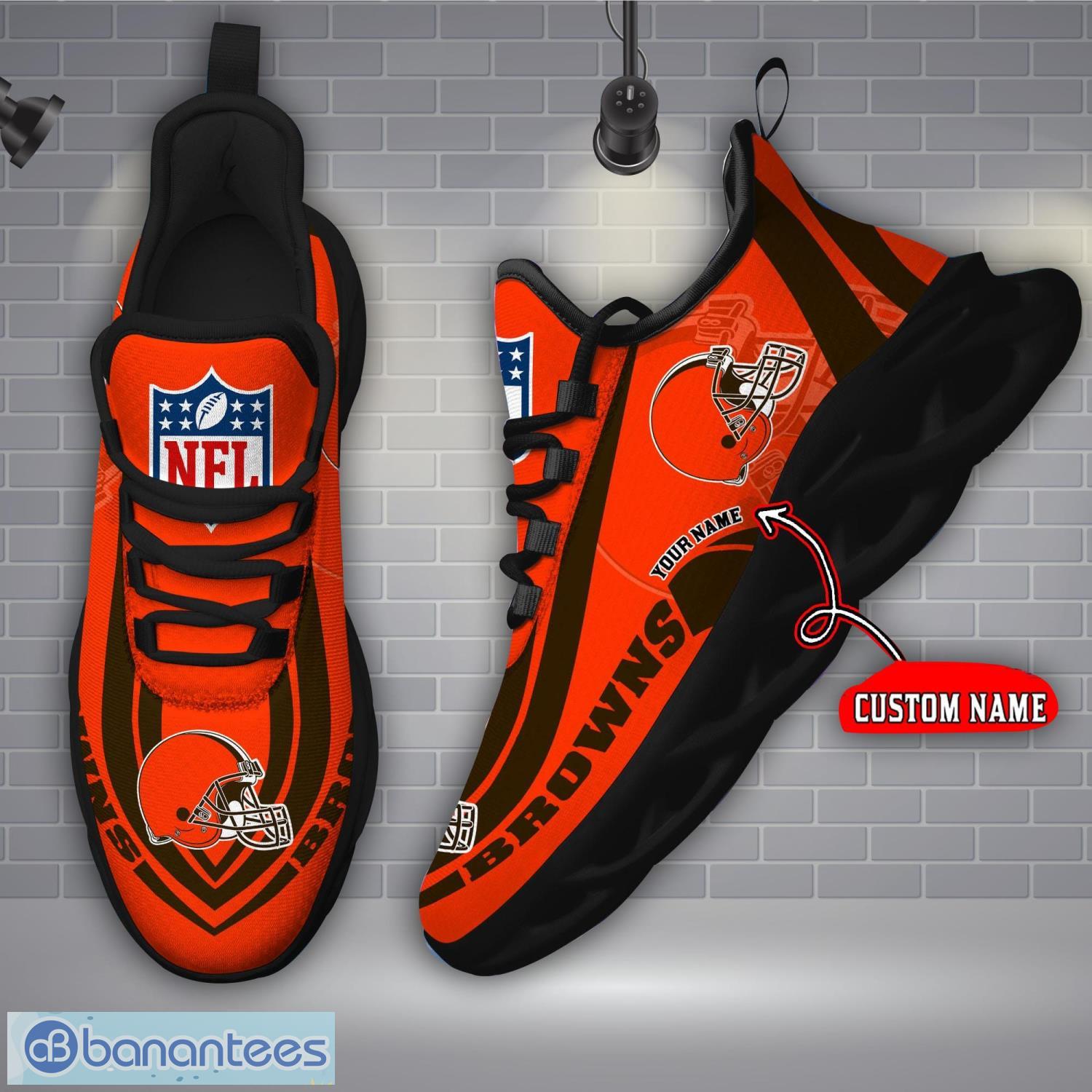 Cleveland Browns NFL Max Soul Shoes Custom Name Running Shoes For Men And  Women - Banantees