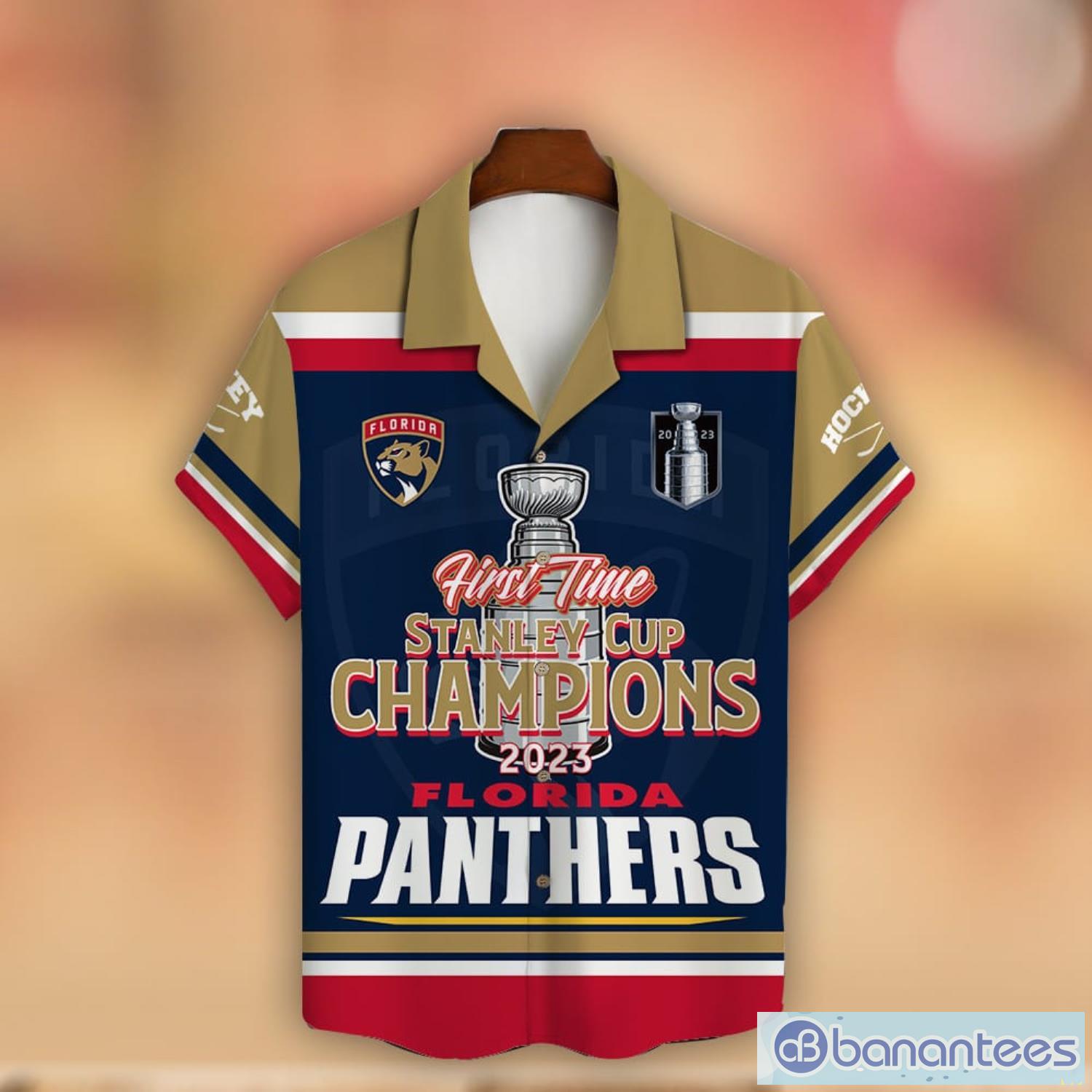 Custom Name Number Florida Panthers First Time Hawaiian Shirt New Trend For Fans Product Photo 2