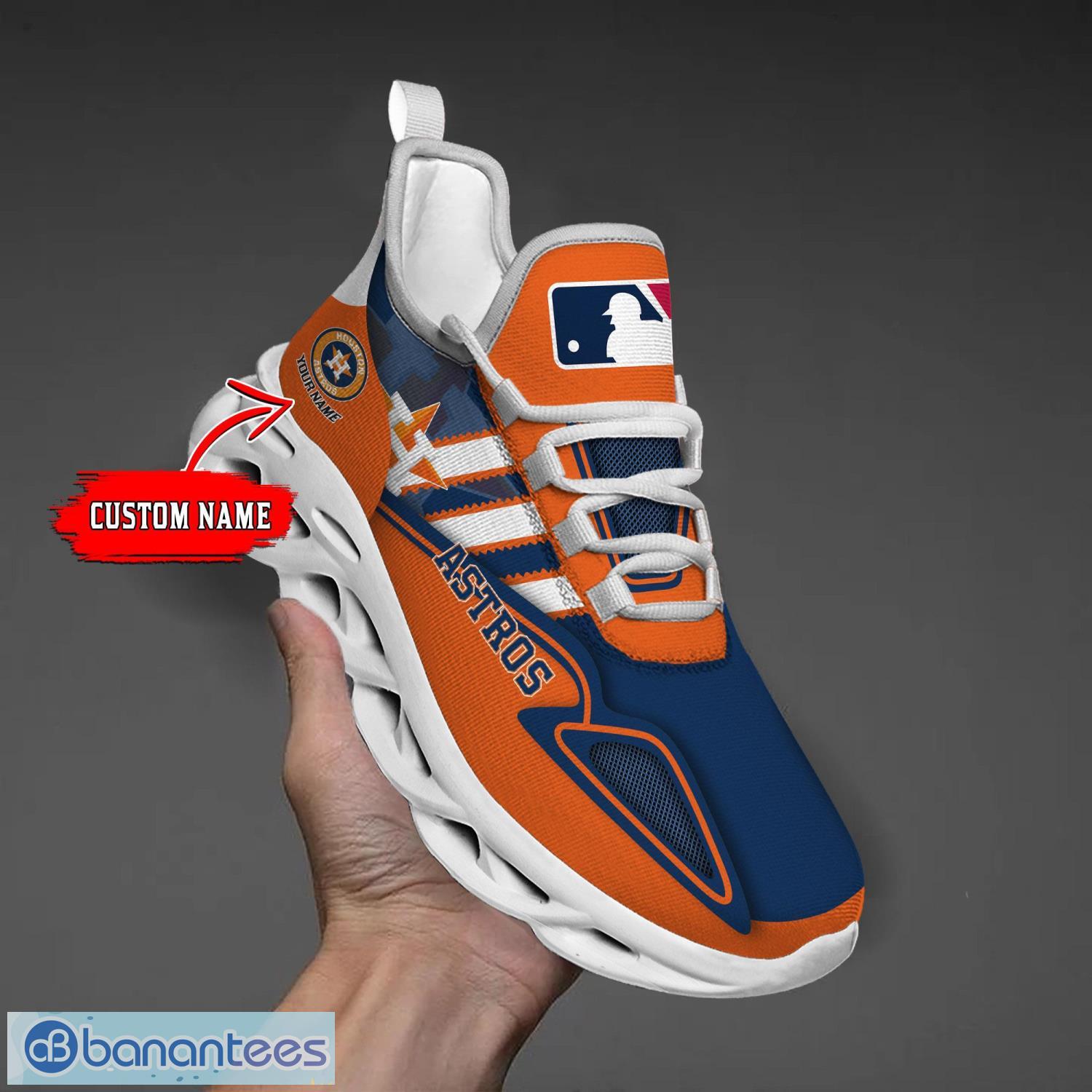 NEW MLB Houston Astros Adidas Custom Name Max Soul Sneaker • Kybershop