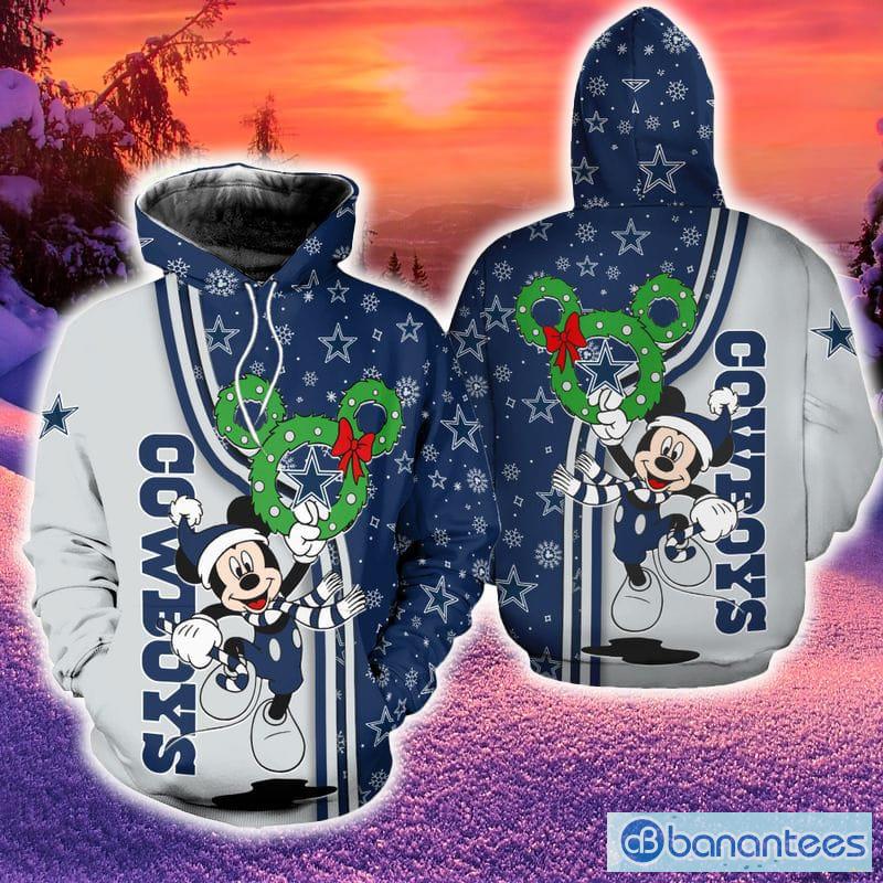 Dallas Cowboys christmas t shirt custom Mickey mouse - Dallas