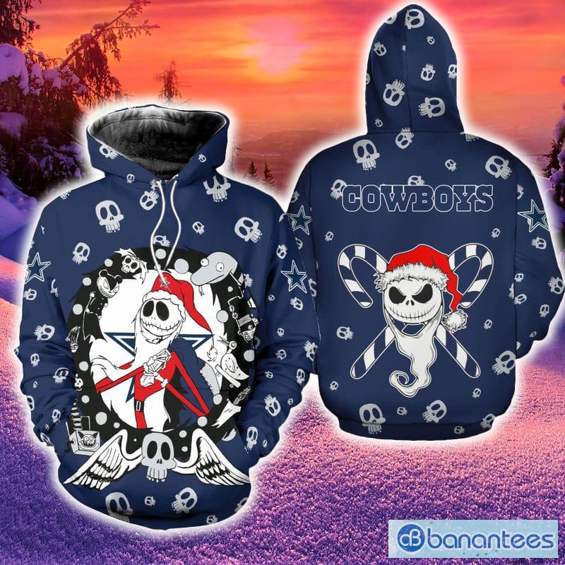 Dallas Cowboys Jack Skellington Halloween Gift 3D Hoodie